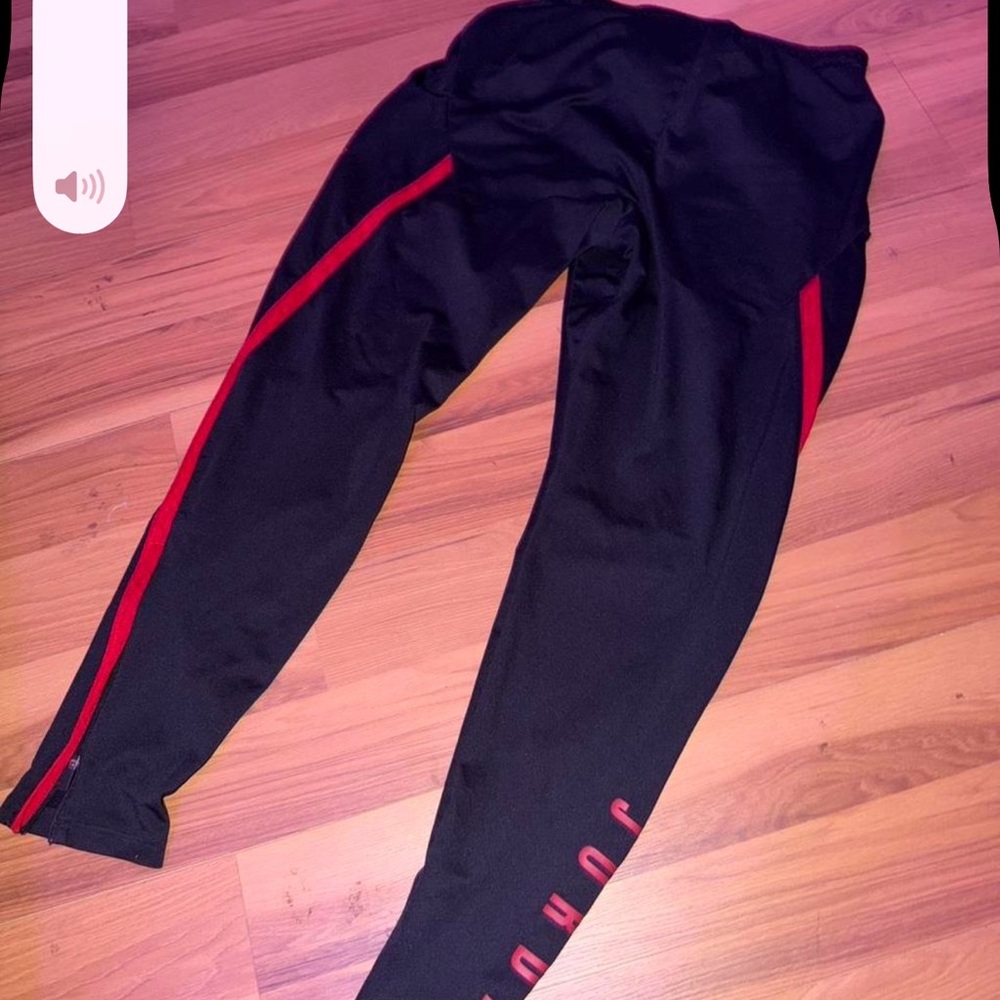 Black and Red Jogger Pants